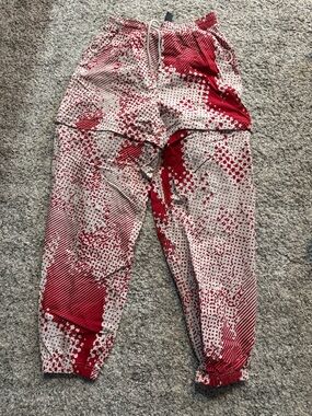 Lululemon Mid-Rise Pant Tech Canvas-R Red and White Size 6